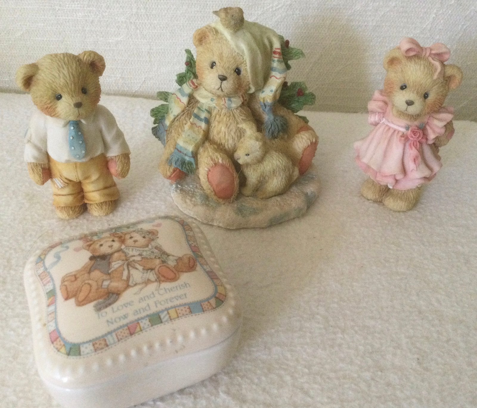 Cherished Teddies beeldjes en doosje, Ophalen, Zo goed als nieuw, Beeldje, Cherished Teddies