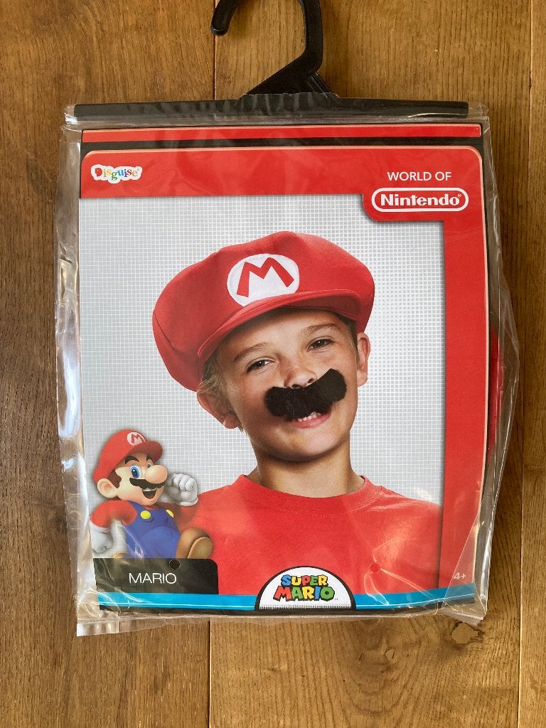 Mario's pet en snor voor kinderen, nieuw, Ophalen of Verzenden, Nieuw, 122 t/m 128, Jongen of Meisje
