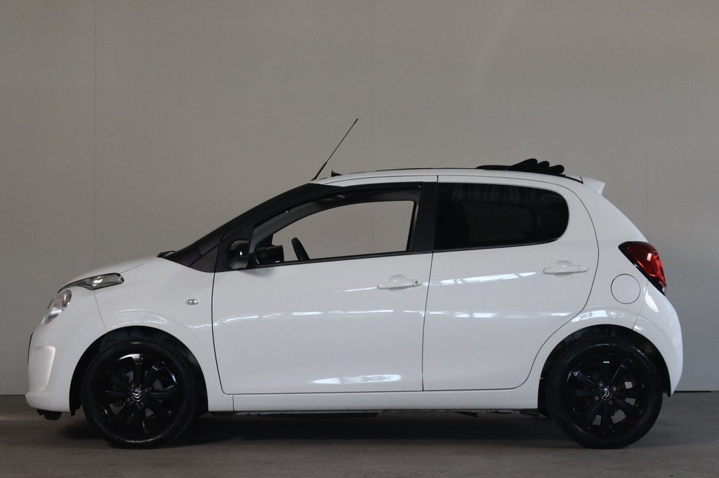 Citroën C1 1.0 e-VTi Airscape Shine Cabrio NL-Auto! Climate, Auto's, Gebruikt, Euro 6, Cabriolet, 4 stoelen
