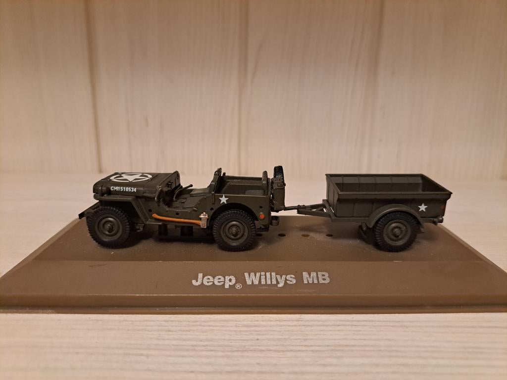 Jeep willys mb militair autootje, Ophalen of Verzenden, Auto