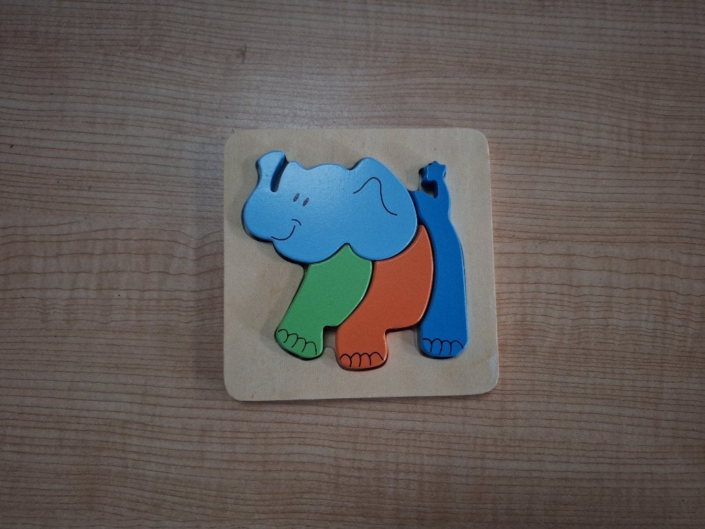 puzzel olifant, Ophalen of Verzenden, Minder dan 500 stukjes, Zo goed als nieuw, Legpuzzel