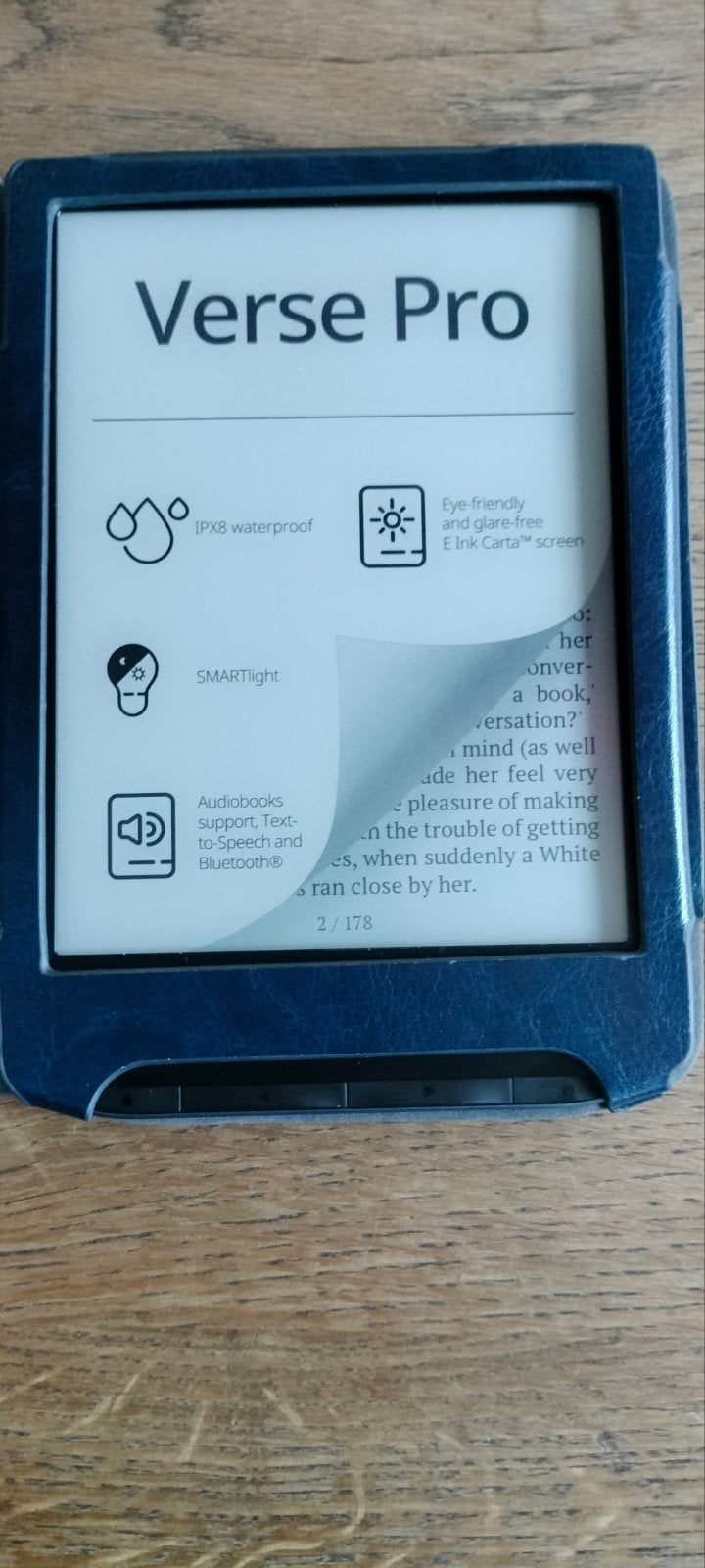 Verse Pro E-reader met IPX8 waterdichtheid en SMARTlight, Computers en Software, E-readers, 8 GB, 6 inch of minder, Verse Pro