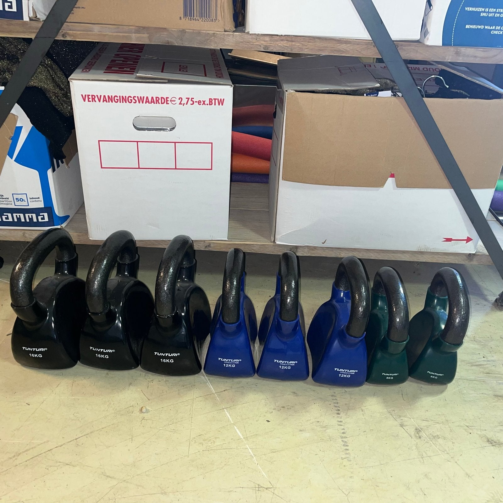 Tunturi Kettlebells - Diverse Gewichten (4kg - 16kg), Sport en Fitness, Fitnessmaterialen, Ophalen, Gebruikt, Armen, Kettlebell