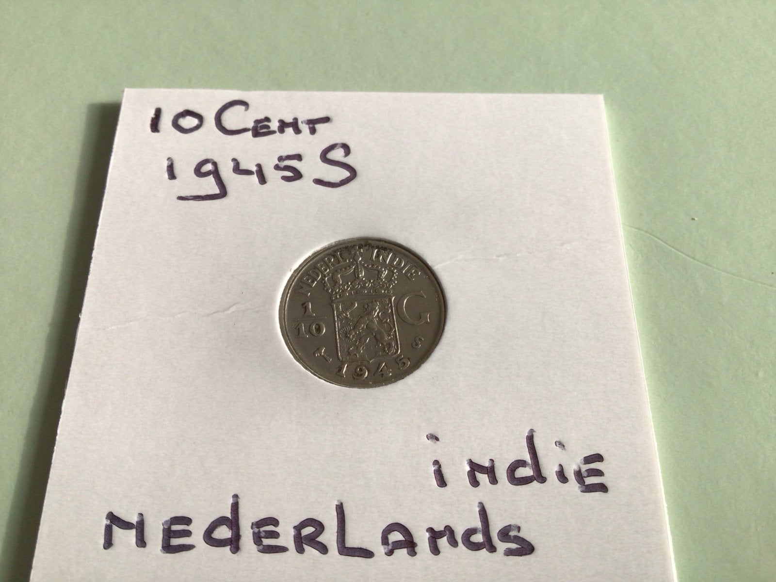 10 cent 1945 S Nederlands Indië - Palmboom - FDC, Postzegels en Munten, Munten | Nederland, Verzenden, Koningin Wilhelmina, 10 cent
