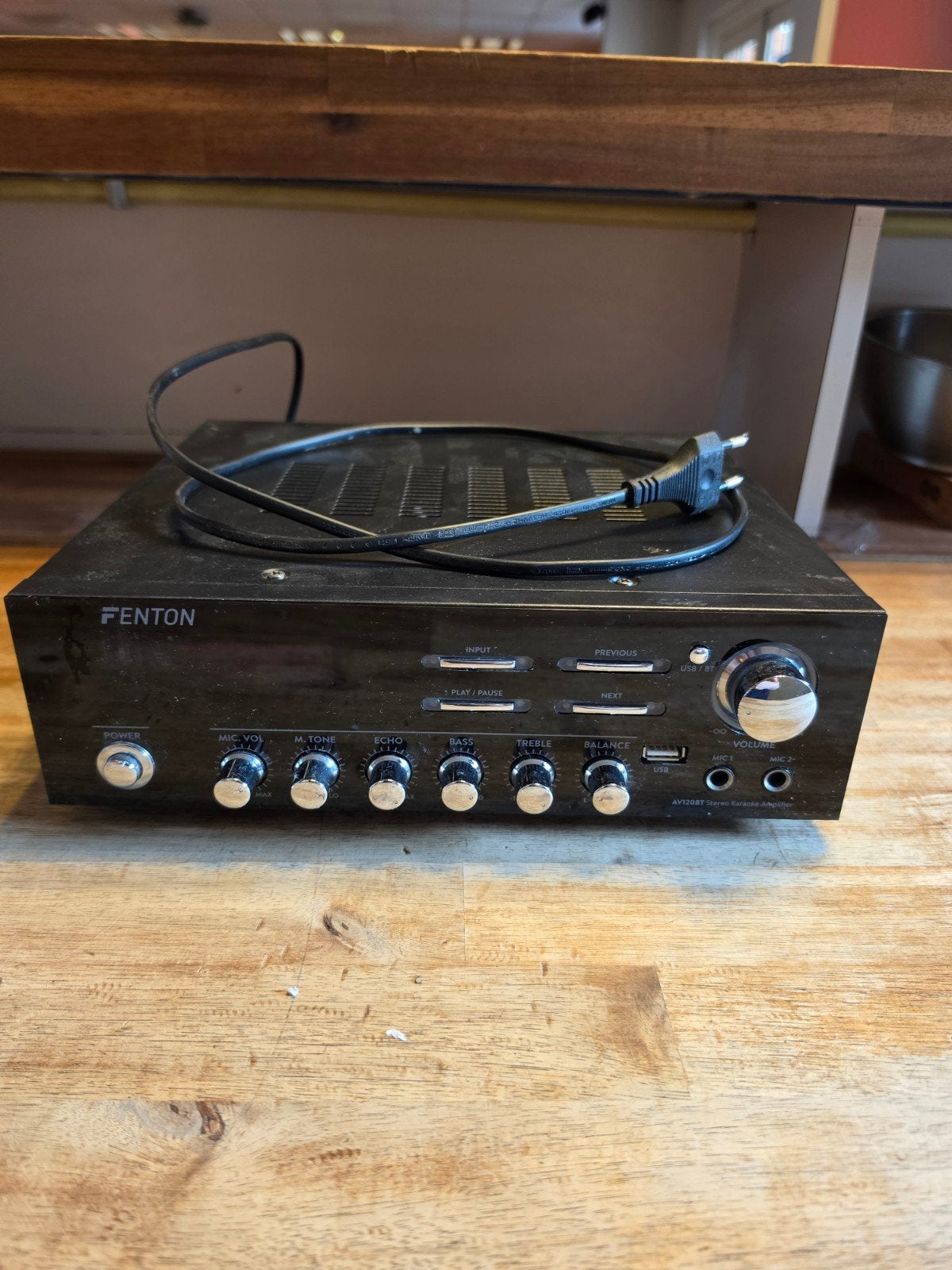 Fenton AV120BT Stereo Hifi-versterker met Bluetooth, Overige merken, Gebruikt, Ophalen of Verzenden, 60 tot 120 watt