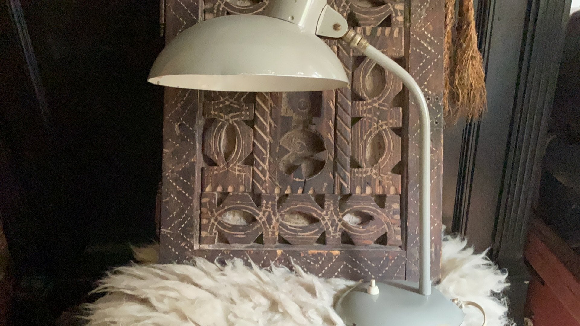 VINTAGE BUREAULAMP, Ophalen, Gebruikt, Metaal, 50 tot 75 cm