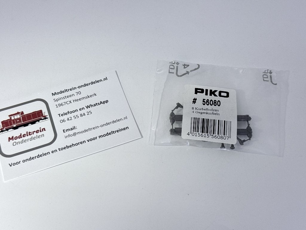 Piko 56080 - Kurbelbol.(8X)+Gegenkur(4), Piko, Nieuw, Info@modeltrein-onderdelen.nl, Piko