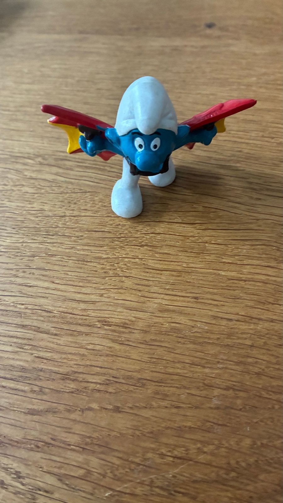 Smurf met vleugels -, Verzamelen, Ophalen of Verzenden, Gebruikt, Overige Smurfen, Poppetje, Figuurtje of Knuffel