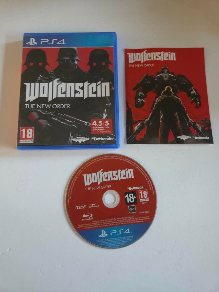 Playstation 4 (PS4) - Wolfenstein The New Order - 10896, Spelcomputers en Games, Games | Sony PlayStation 4, Vanaf 18 jaar, Shooter
