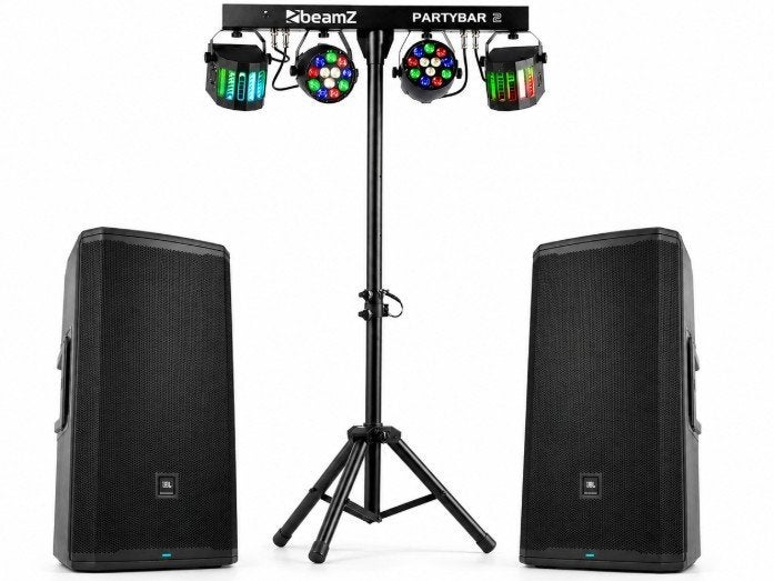 Licht- en geluidpakker huren voor je feesttent, Ophalen of Verzenden, Zo goed als nieuw, Verjaardag