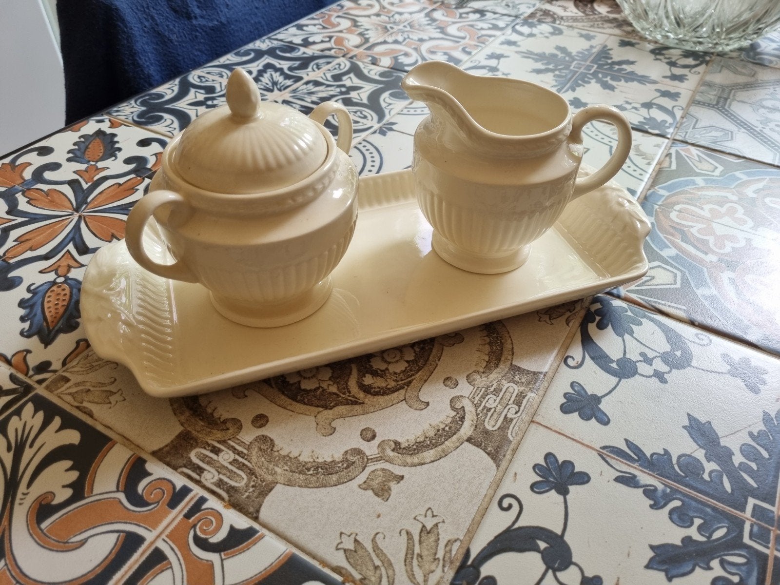 Wedgwood roomstelletje, Ophalen, Klassiek, Zo goed als nieuw, Aardewerk