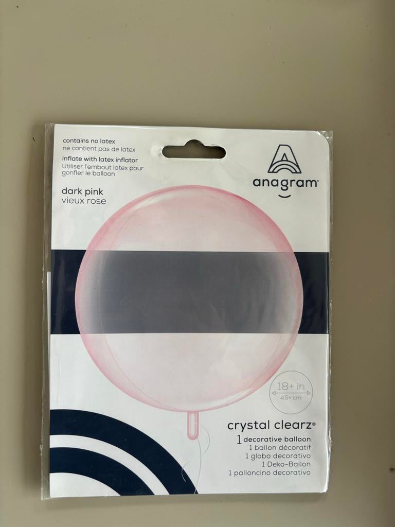 Roze ballon, nieuw, Ophalen of Verzenden, Nieuw, Versiering, Verjaardag