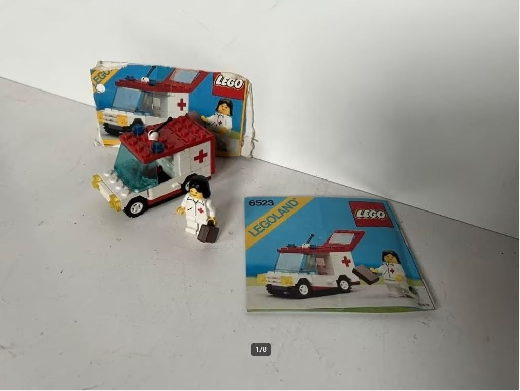 Lego Legoland - Rode kruis - 6523, Gebruikt, Lego, Ophalen of Verzenden, Compleet