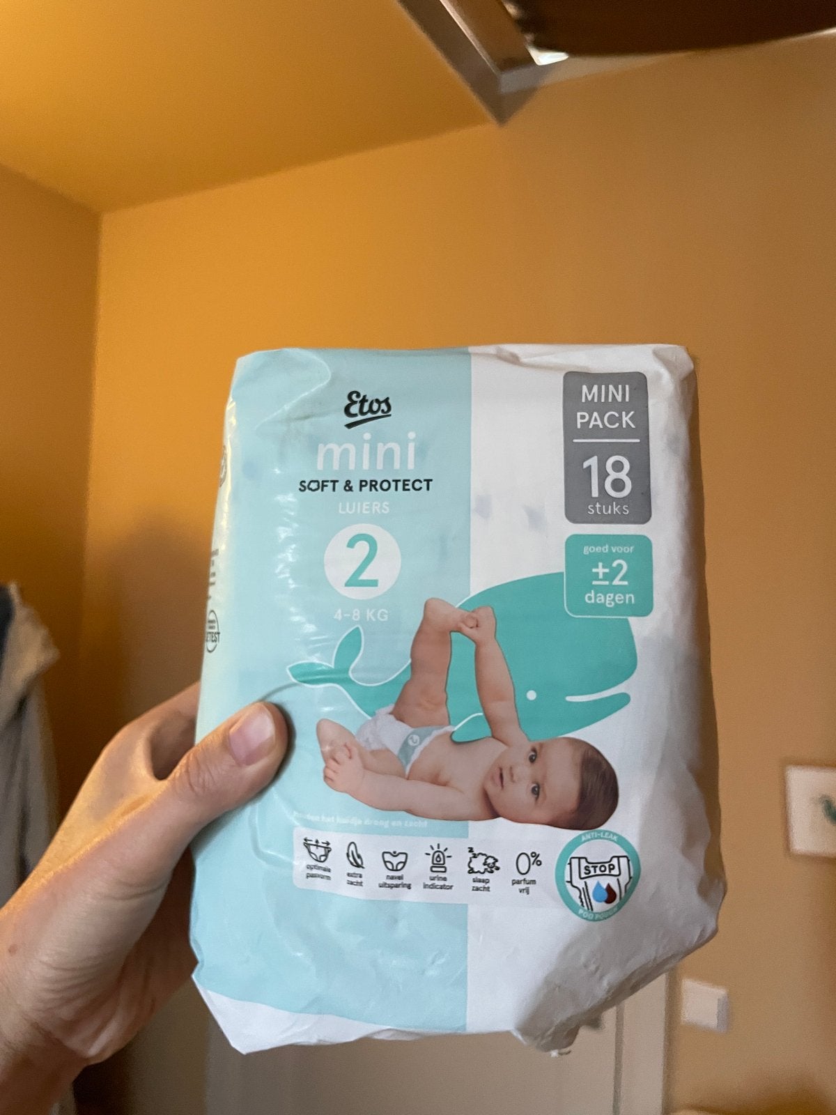 Etos en Pampers luiers maat 2 (4-8 kg), Ophalen, Nieuw