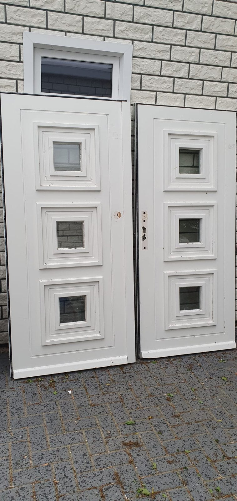 Openslaande deuren garagedeuren voordeur dubbele deur, Ophalen, Gebruikt, 120 cm of meer, Buitendeur
