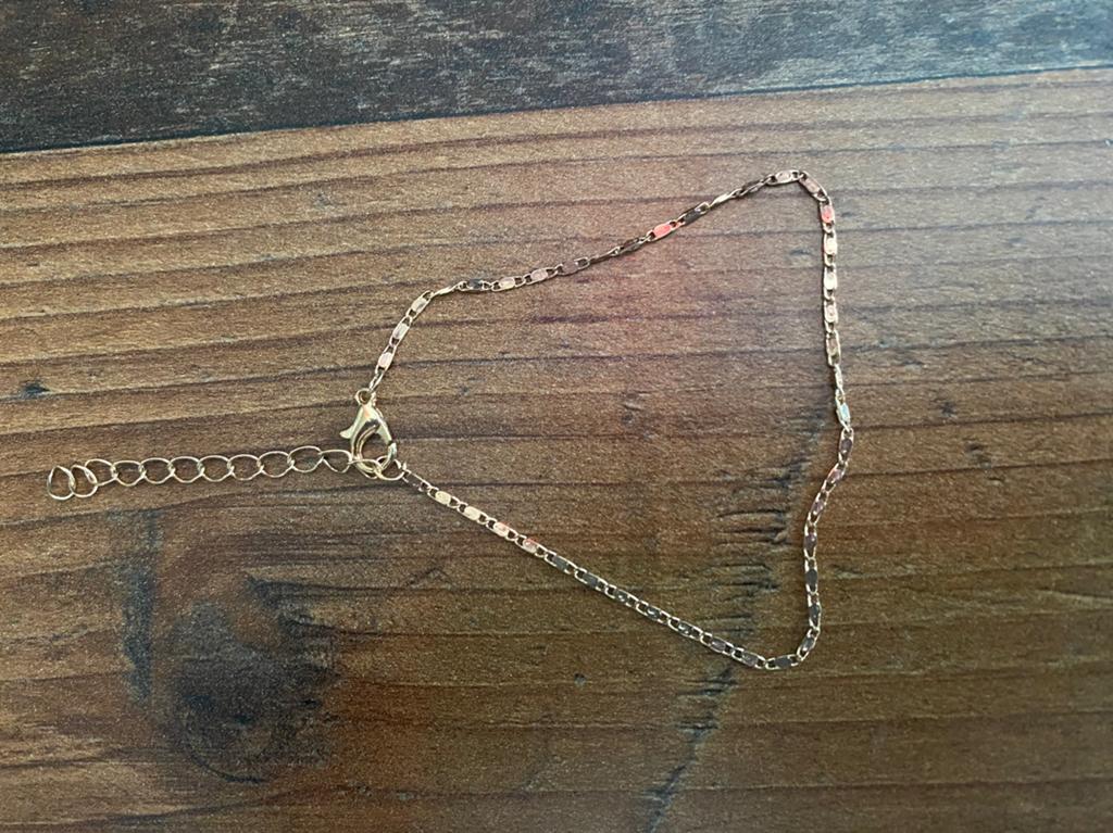Gouden enkelbandjes set - nieuw, Sieraden, Tassen en Uiterlijk, Enkelbandjes en Enkelkettinkjes, Ophalen of Verzenden, Nieuw, Overige materialen