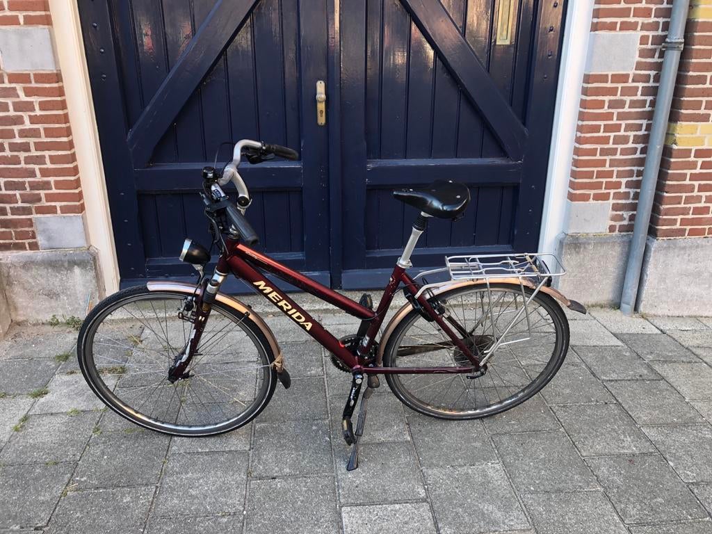 Merida dames trekkingfiets, 27 inch opknapper, Fietsen en Brommers, Fietsen | Dames | Damesfietsen, Velgrem, Versnellingen, Ophalen