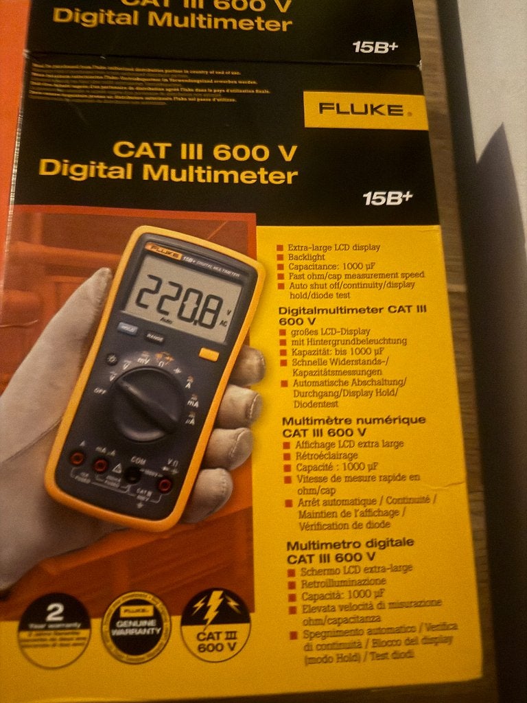 Fluke 15B+ digitale multimeter, Ophalen of Verzenden, Nieuw, Multimeter
