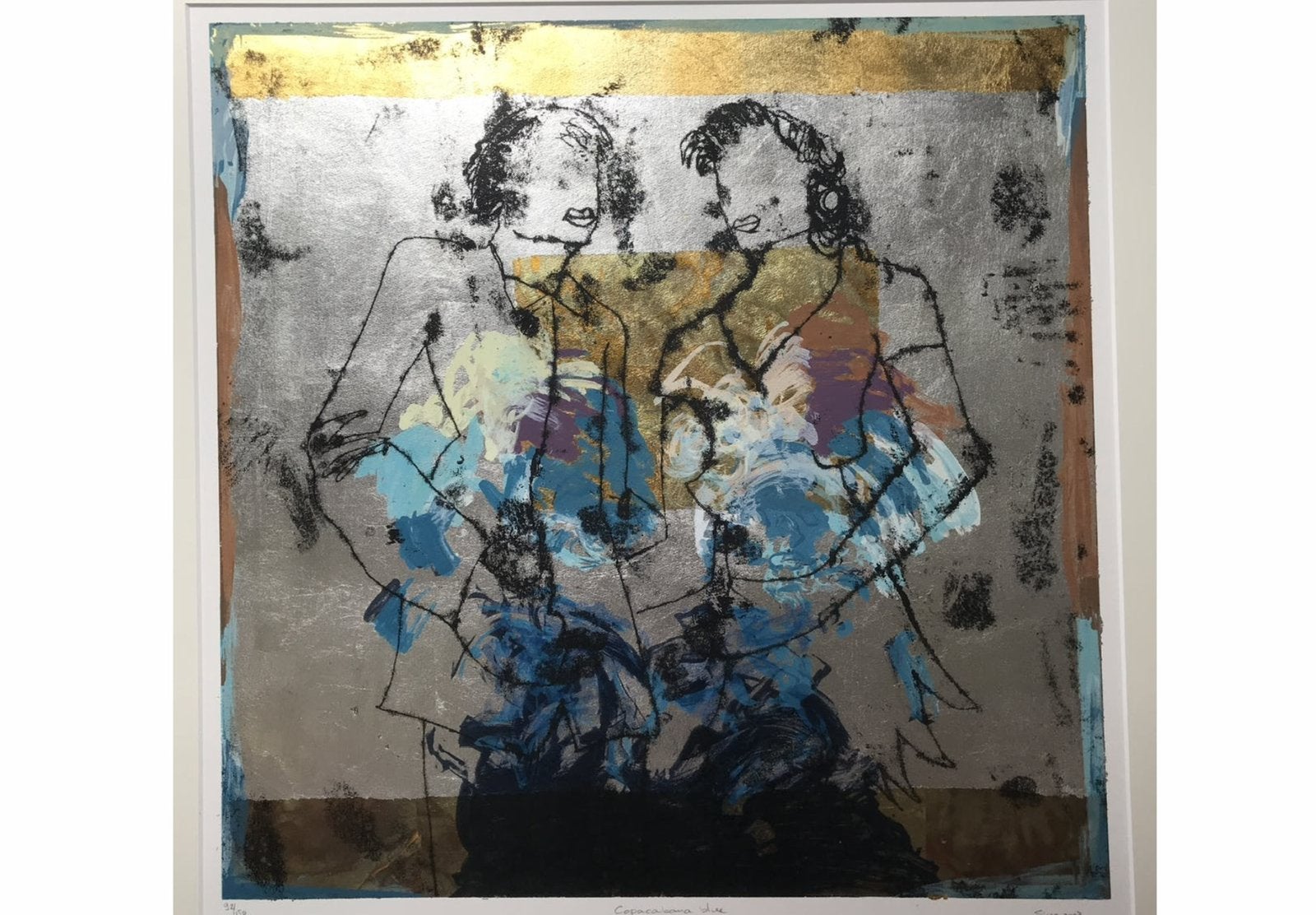 Sjer Jacobs - Copacabana Blue (2007) - Gelimiteerde oplage, Ophalen, Gelimiteerde oplage, Portret en Figuren, Zeefdruk