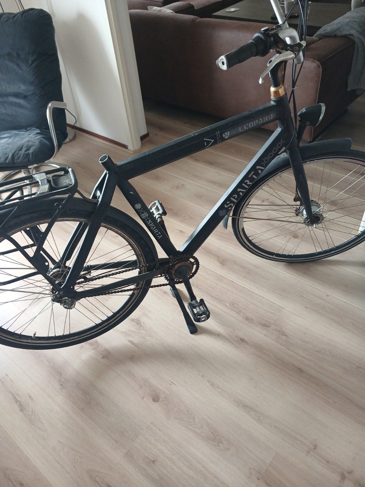 Spartan Leopard stadsfiets rijdt goed, Ophalen, Terugtraprem, Sparta, 53 tot 56 cm