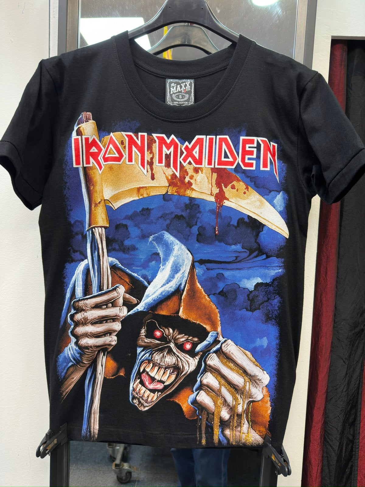 Iron maiden t-shirt maat S met achter opdruk, Ophalen of Verzenden, Nieuw, Maat 46 (S) of kleiner, Zwart