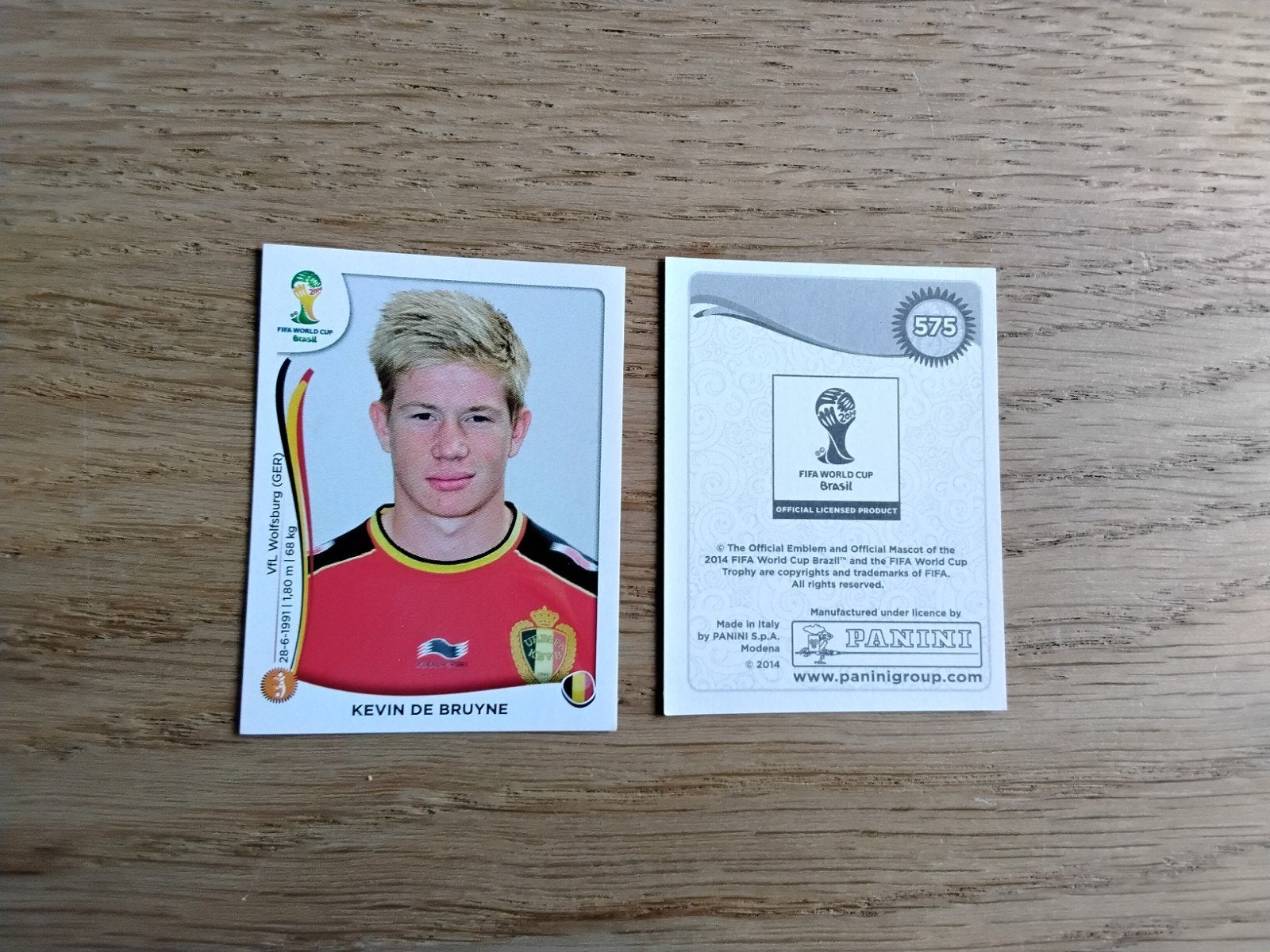Kevin De Bruyne Panini WK 2014 Sticker - België, Verzamelen, Ophalen of Verzenden, Zo goed als nieuw, Poster, Plaatje of Sticker
