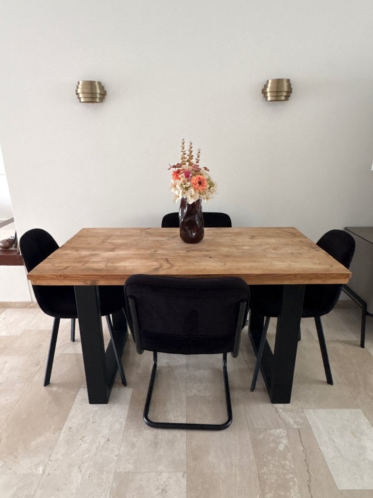 Eetkamertafel 4 persoons, Ophalen, Gebruikt, 100 tot 150 cm, 50 tot 100 cm