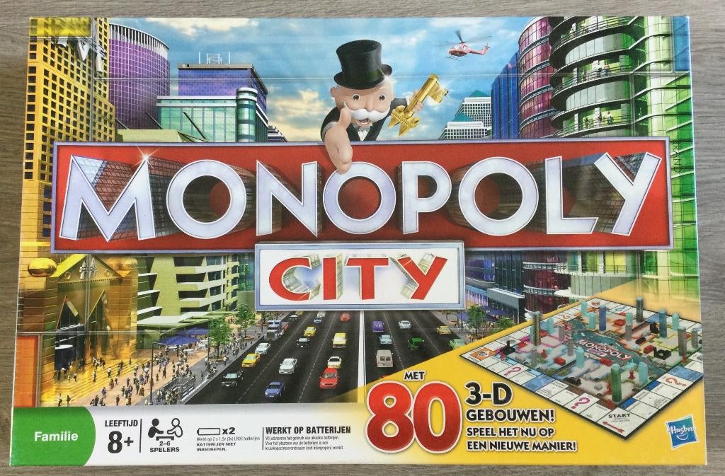 Monopoly Citty Spel, Hobby en Vrije tijd, Gezelschapsspellen | Bordspellen, Vijf spelers of meer, Ophalen of Verzenden, Zo goed als nieuw