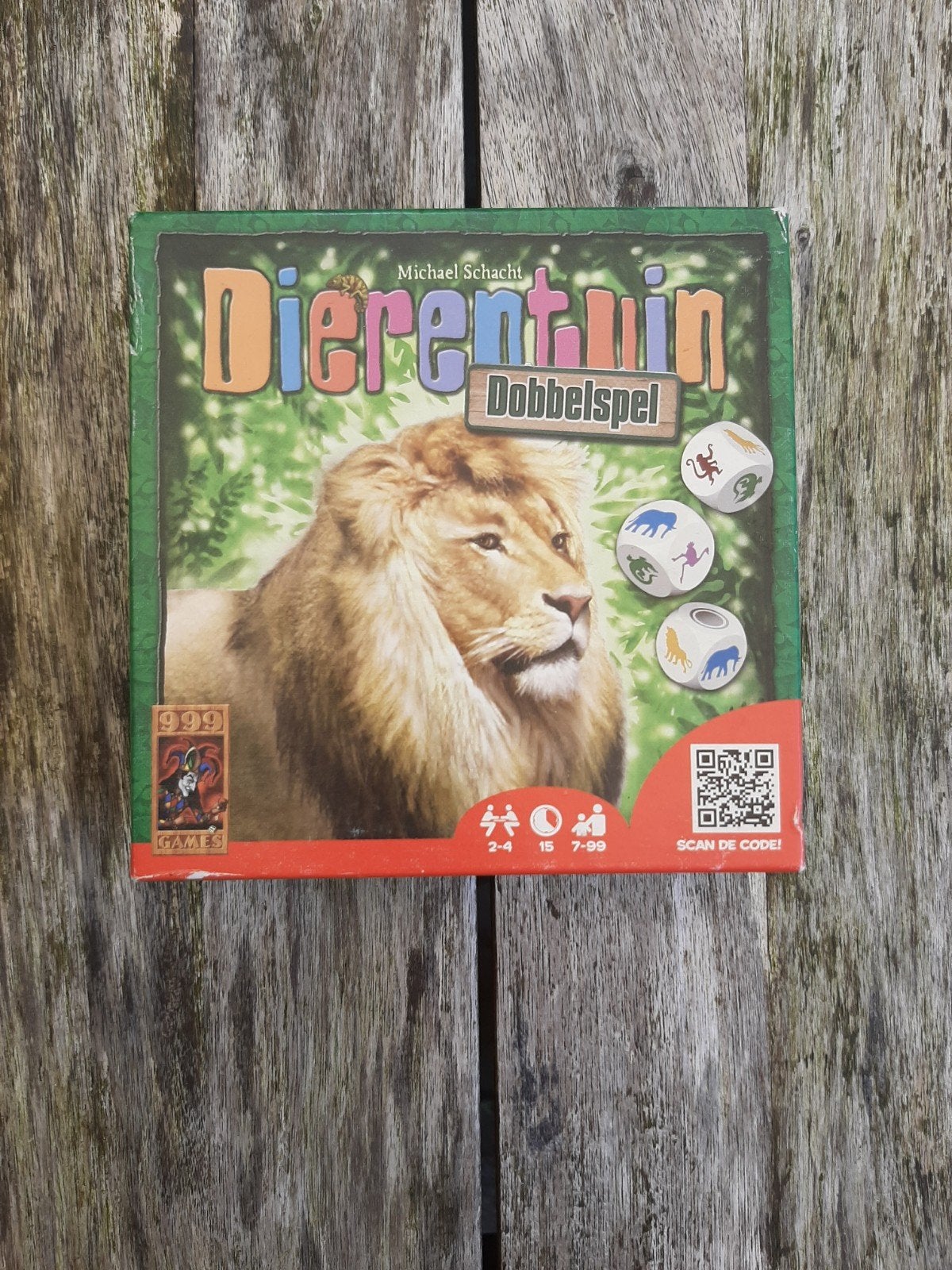 Dierentuin dobbelspel dobbelen dobbel spel, Ophalen of Verzenden, Gebruikt
