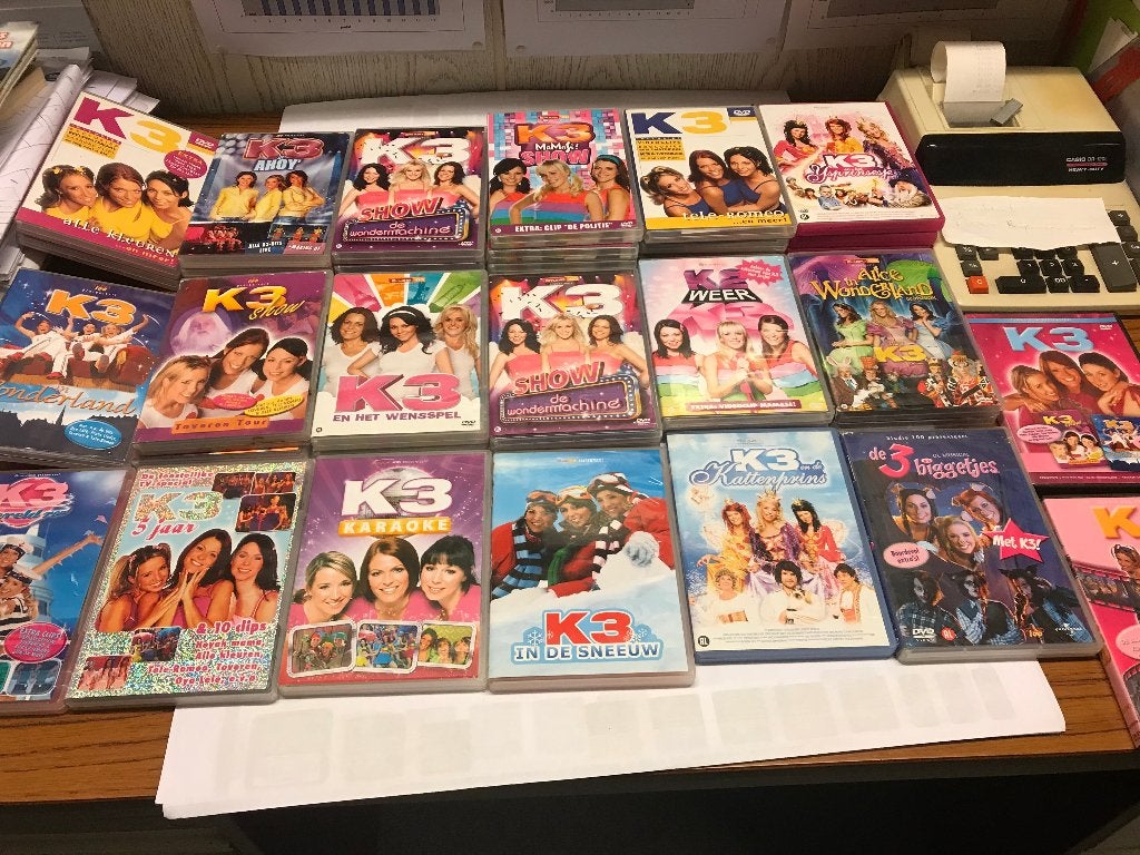 T.K. nog 5 DVD' s en 2 CD's van K3 zie actuele lijst, Alle leeftijden, Ophalen of Verzenden, Gebruikt, Show