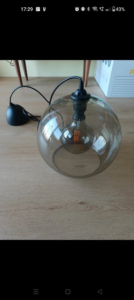 Jakobsyn ikea lamp rookglas, Ophalen of Verzenden, Zo goed als nieuw, Glas