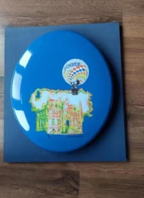 Fokker emaille bord - Henk van der Vet 1990, Ophalen, Zo goed als nieuw, Overige typen