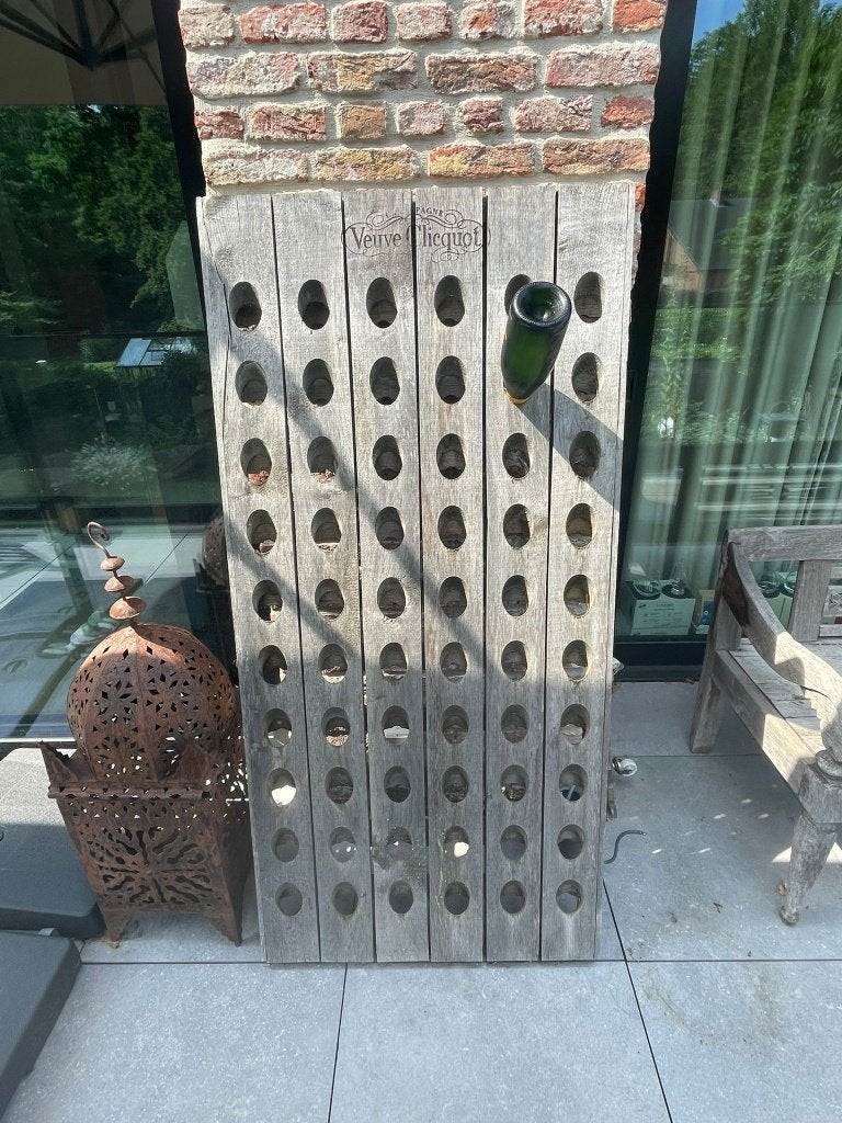 Veuve Clicquot Champagne Wooden Stand for 60 bottles, Ophalen of Verzenden, Frankrijk, Champagne, Vol