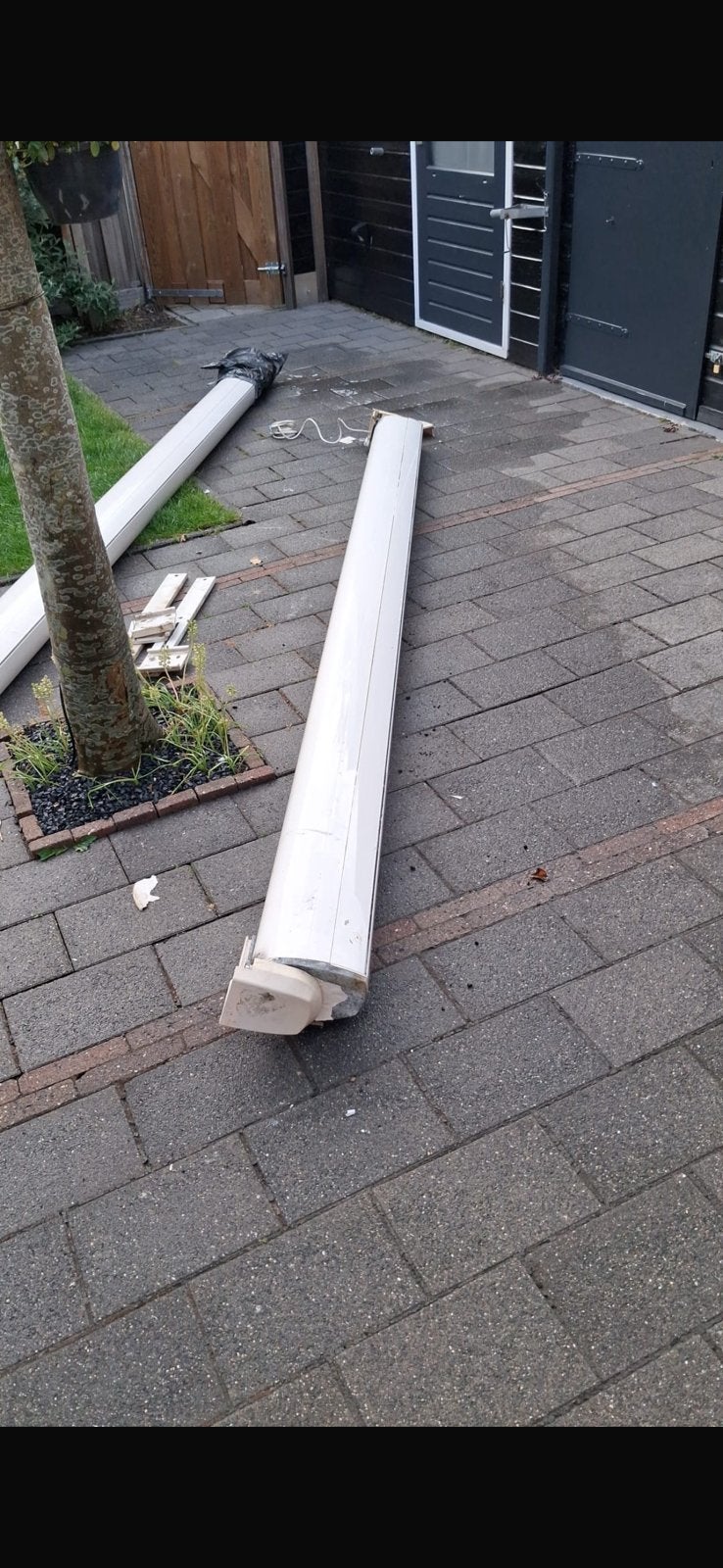 Elektrisch zonnescherm, Elektrisch, Ophalen of Verzenden, Zo goed als nieuw, 150 tot 300 cm