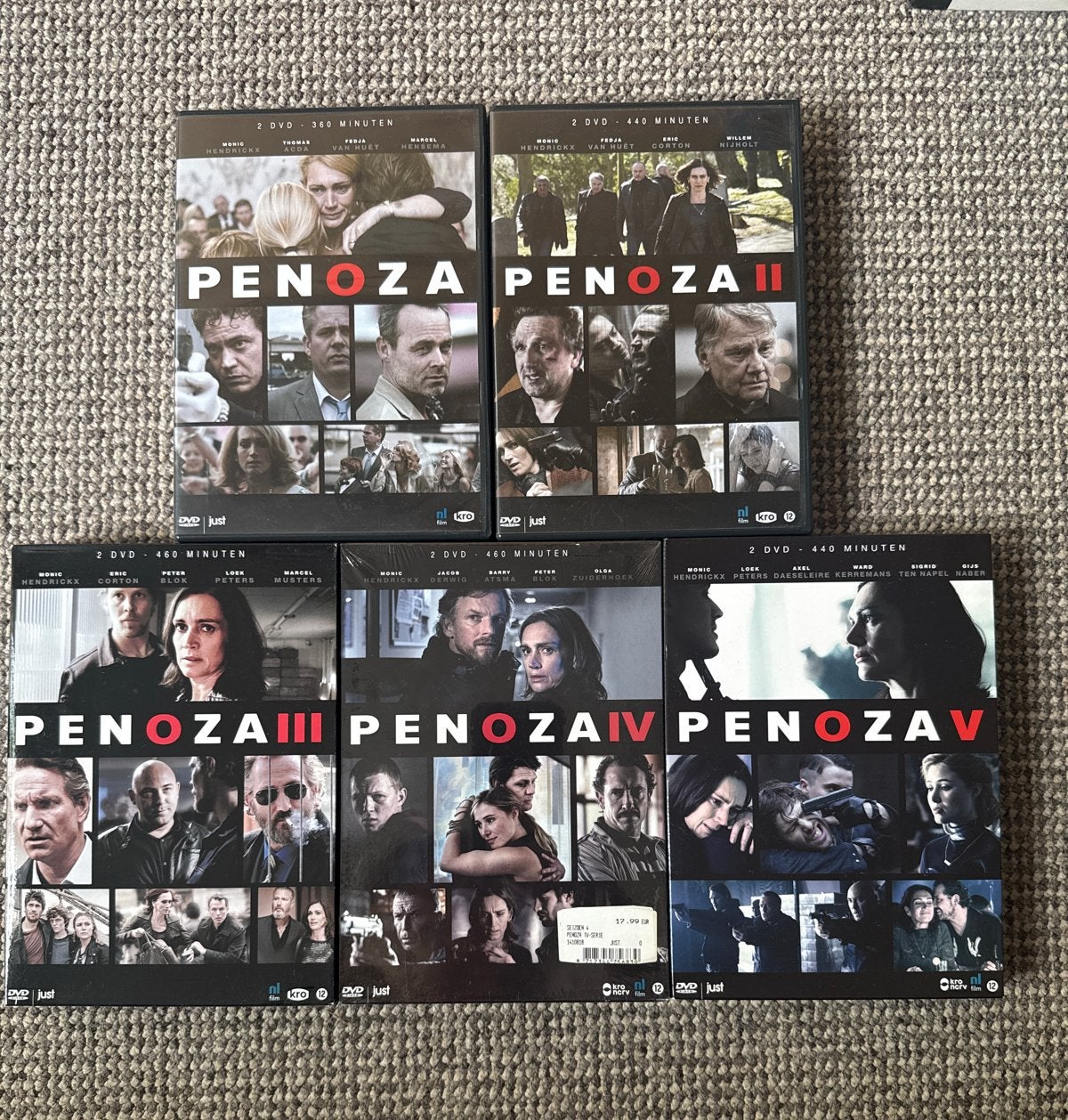 Penoza Seizoen 1 t/m 5, Complete DVD Boxset l, Vanaf 16 jaar, Ophalen of Verzenden, Zo goed als nieuw
