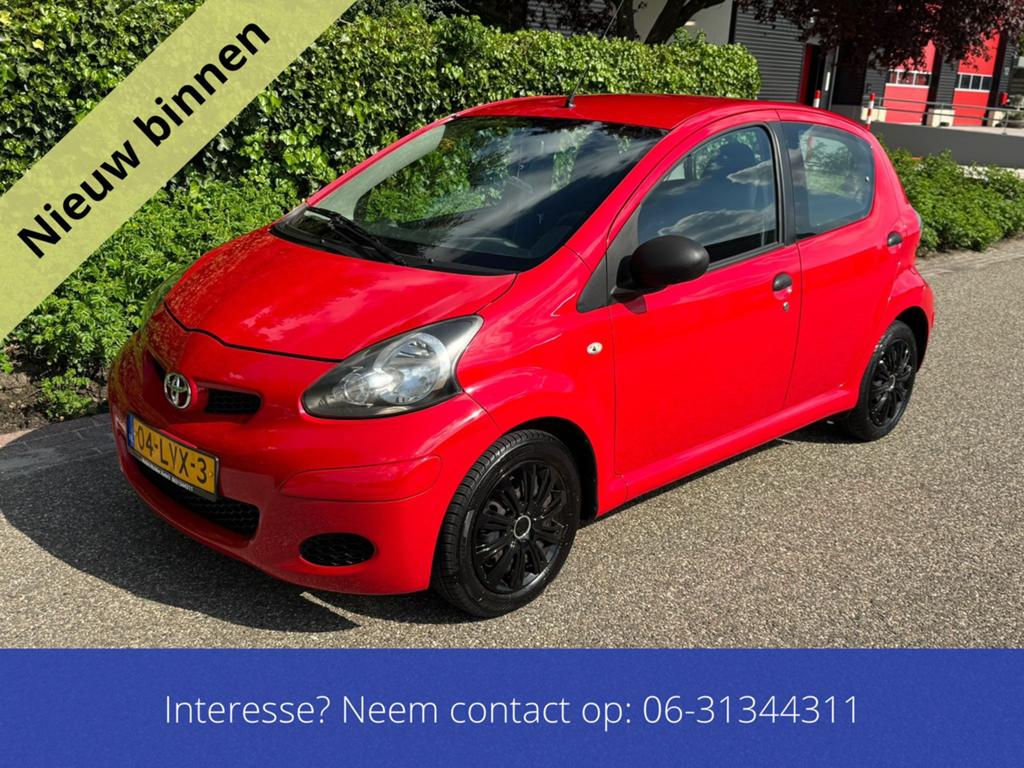Zeer Nette Toyota Aygo 1.0 12V Vvt-i 2010 Airco 5 Deurs, Voorwielaandrijving, 4 stoelen, 68 pk, Bedrijf