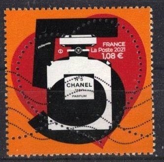 Frankrijk, zegel 2021-7826, Verzenden, Gestempeld