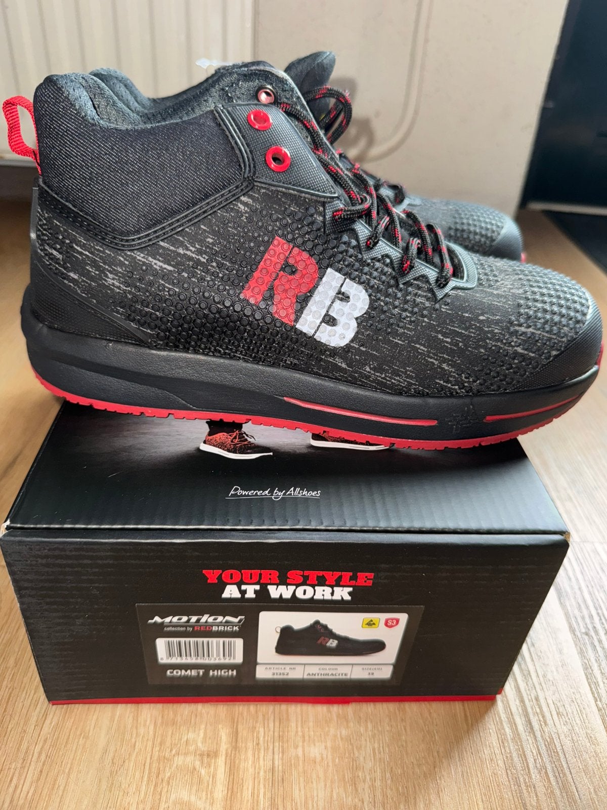 Redbrick Motion Comet High S3 Werkschoenen – Nieuw – Maat 39, Ophalen of Verzenden, Nieuw