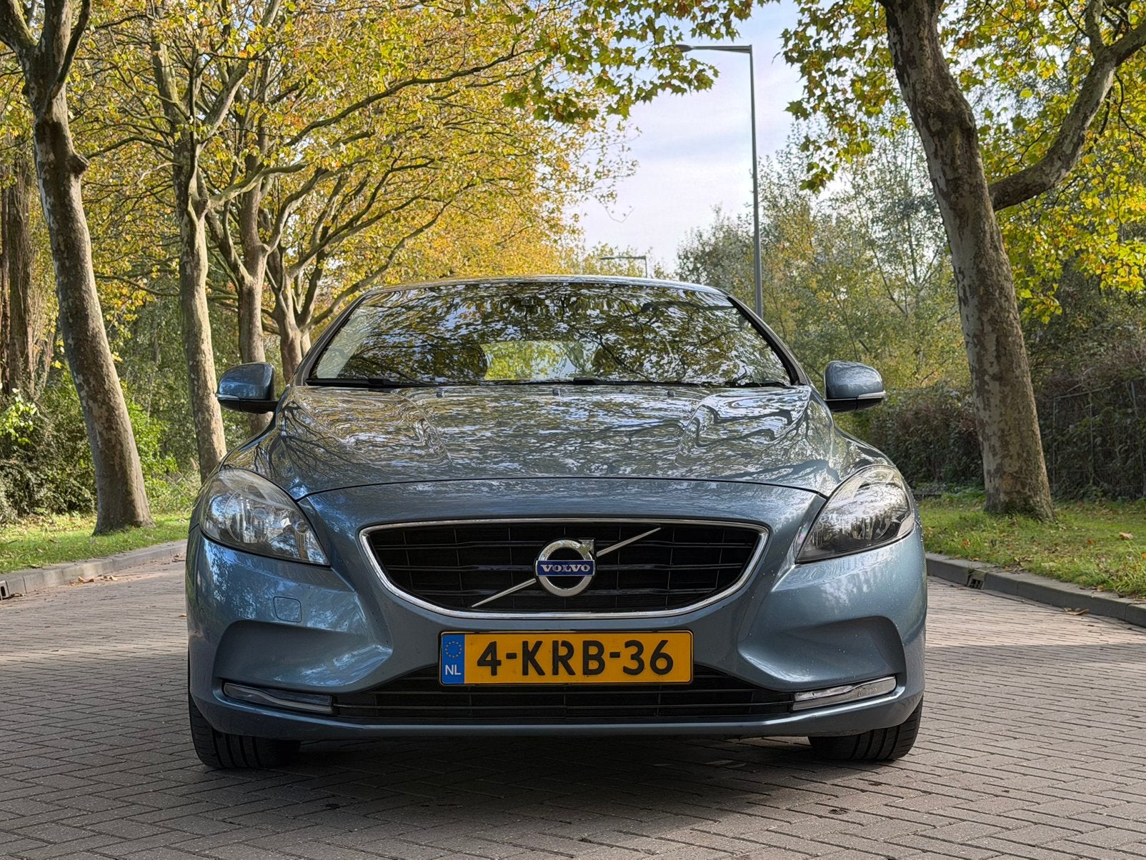 Volvo V40 1.6 D2 115PK 2013 Blauw, Voorwielaandrijving, Euro 5, Stof, Zwart