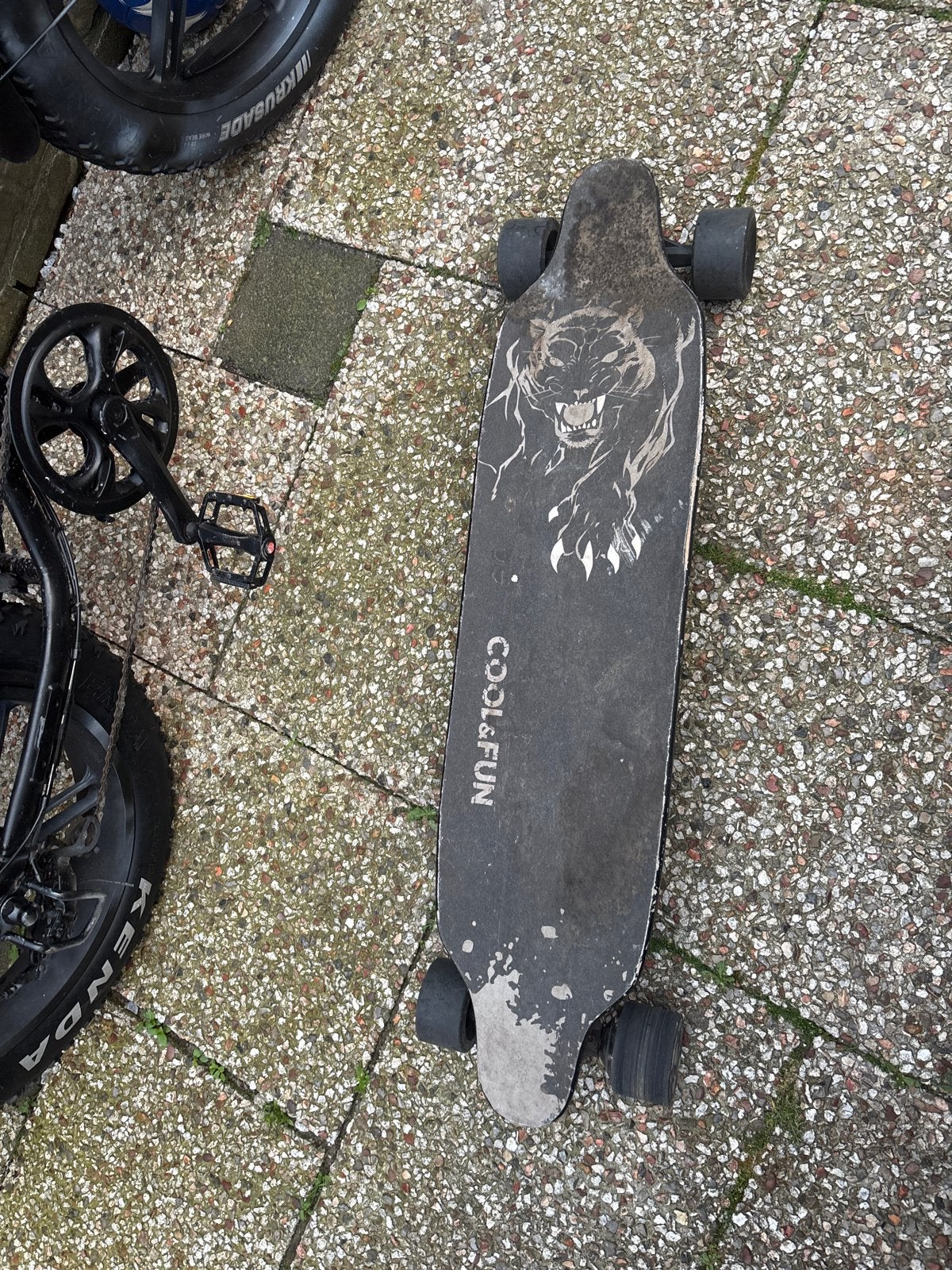 Elektrisch Skateboard - Cool&Fun, Sport en Fitness, Skateboarden, Ophalen of Verzenden, Gebruikt, Skateboard, Longboard