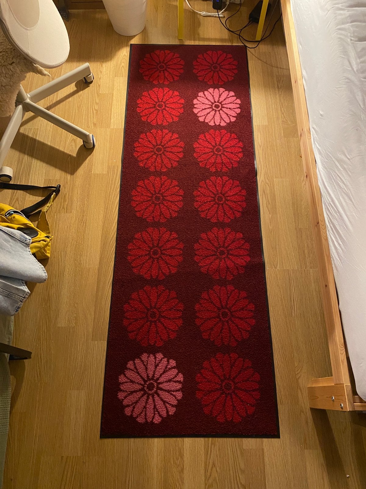 Machine washable carpet, Ophalen, Rood, 50 tot 100 cm, Zo goed als nieuw