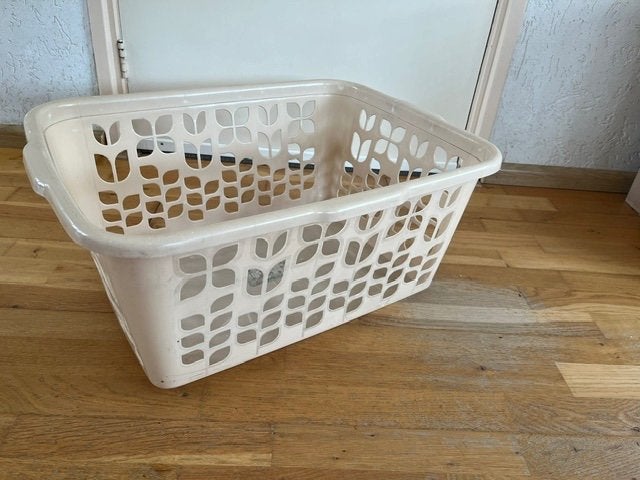wasmand rubbermaid 50 liter, Ophalen, Zo goed als nieuw, Beige, Wasmand