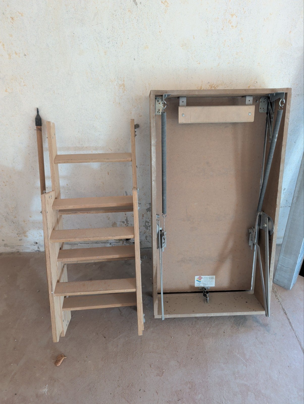 Vlizotrap met houten ladder, Ophalen, Gebruikt, Trap, Opvouwbaar of Inschuifbaar