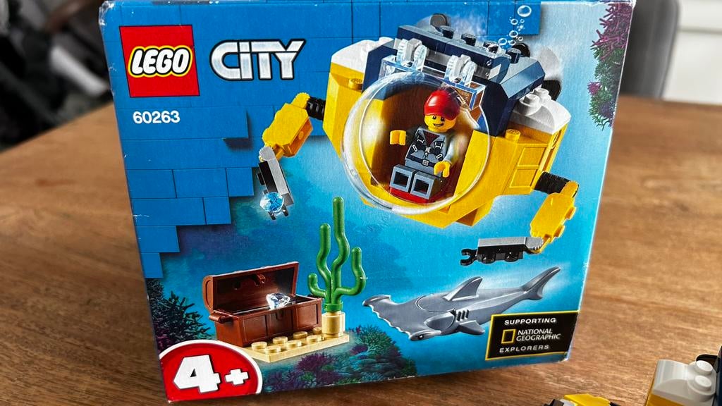 Lego City 60263 Oceaan mini duikboot, Kinderen en Baby's, Speelgoed | Duplo en Lego, Ophalen of Verzenden, Zo goed als nieuw, Complete set