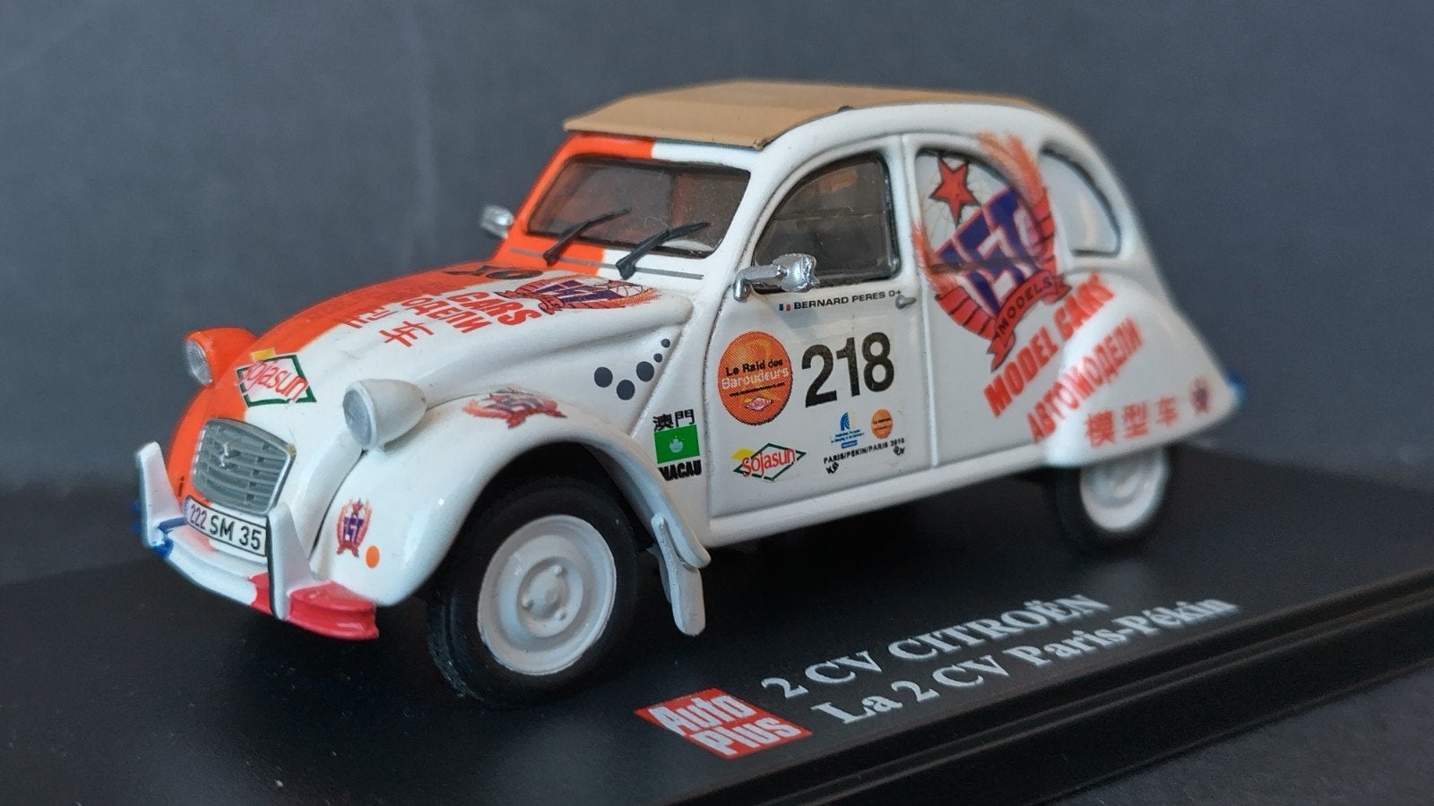 Citroen 2cv Raid Paris Peking  1:43 Eligor Autoplus Pol, Overige merken, Auto, Verzenden, .