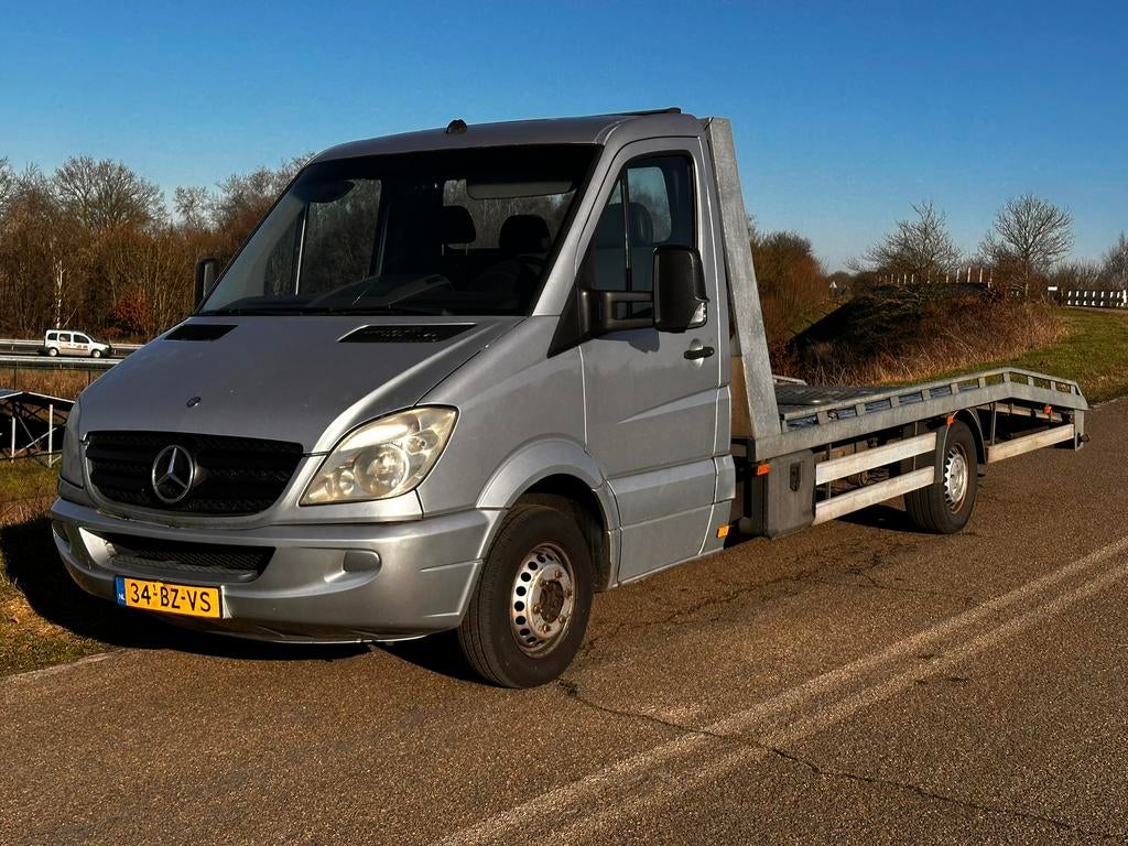 Mercedes Sprinter 315 CDI OPRIJWAGEN AUTOTRANSPORTER MARGE!, Zwart, 4 cilinders, 2325 kg, Particulier