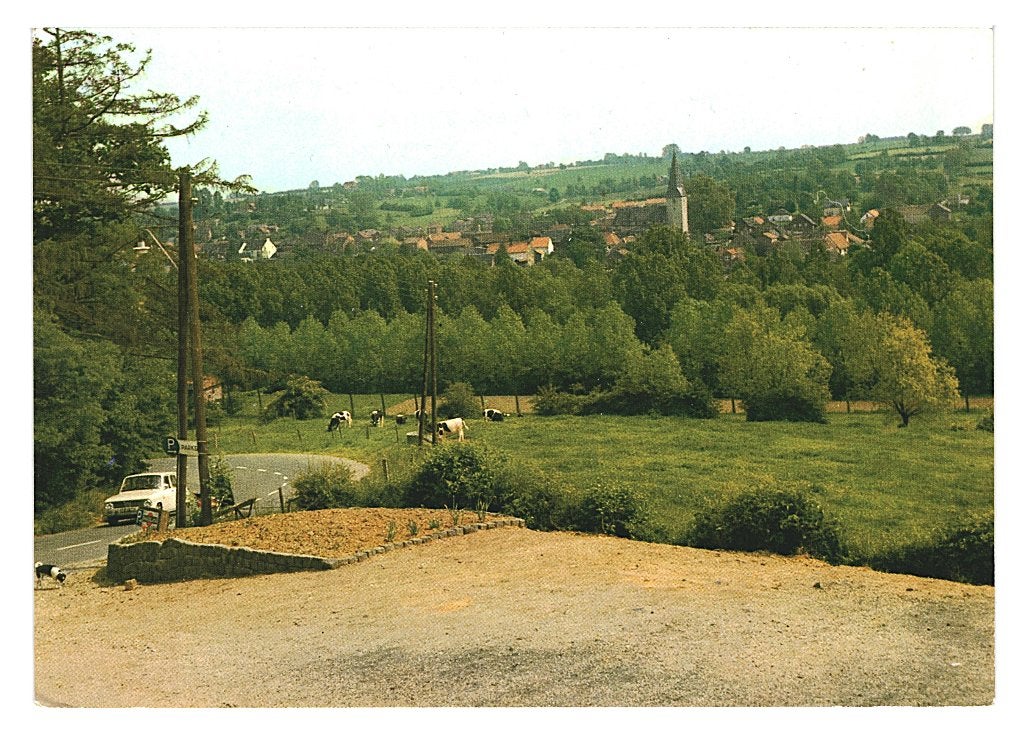 37232 Noorbeek 80+ Limburg panorama Gelopen met postzegel
