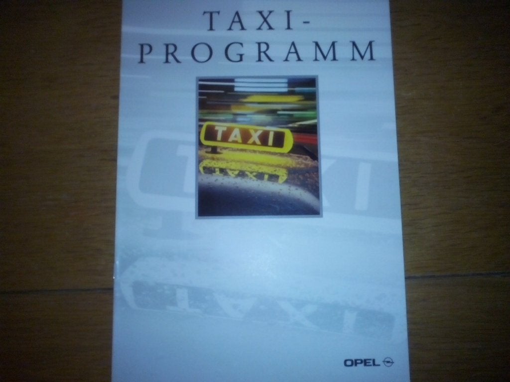 5x Opel Taxi folders brochures Vectra Omega Insignia Signum, Ophalen of Verzenden, Zo goed als nieuw, Opel