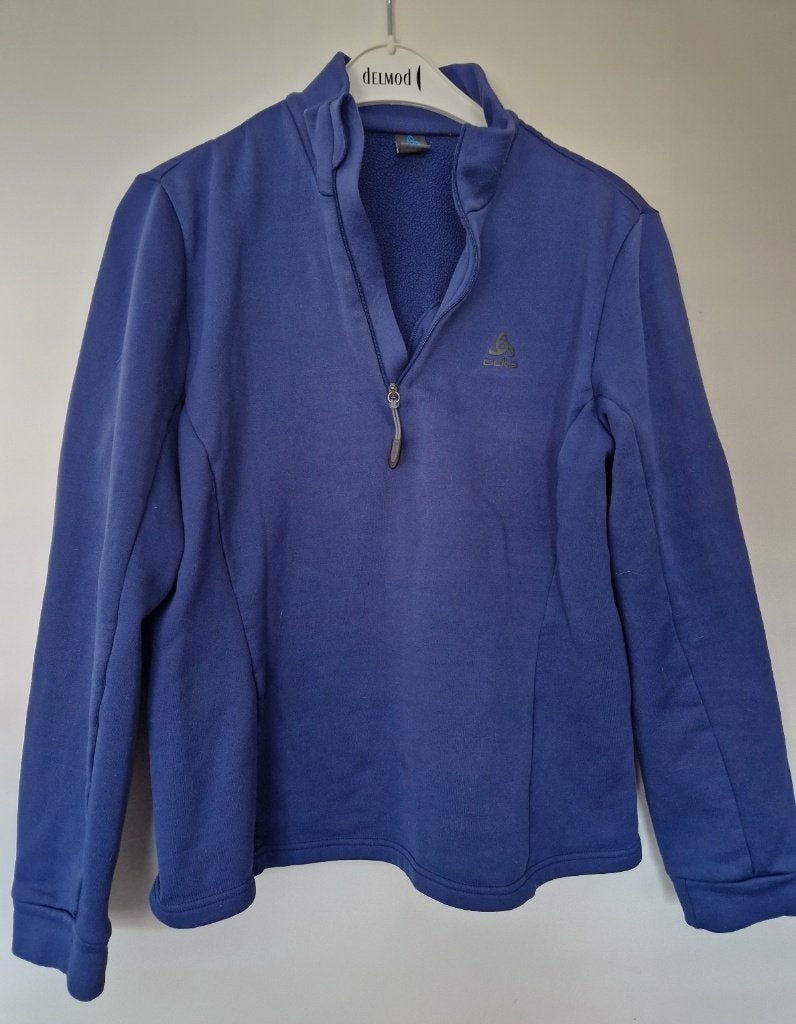 Odlo fleecetrui donkerblauw maat M, zeer goede staat, Maat 38/40 (M), Blauw, Ophalen of Verzenden, Zo goed als nieuw