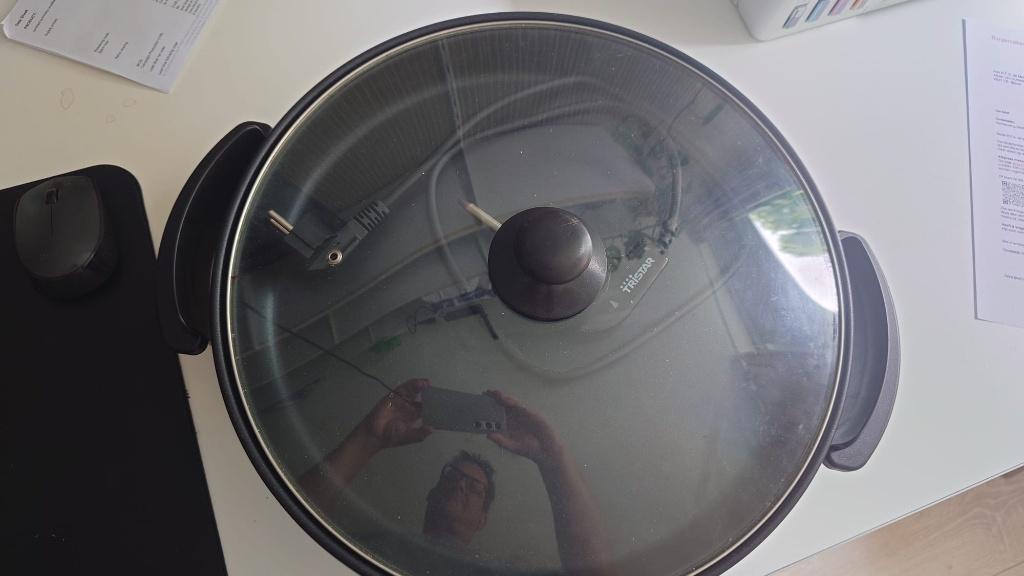 Tristar Elektrische Hapjespan 35 cm, Ophalen, Zo goed als nieuw, Overige materialen, Koekenpan of Braadpan